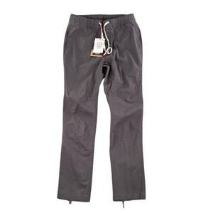 NWT Topo Designs Pants Mens Large Dirt Charcoal Gray Canvas Utility Stretch